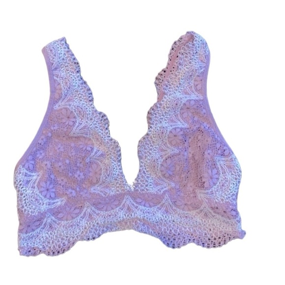 Victorias Secret purple lace bralette boho size medium - Picture 1 of 6